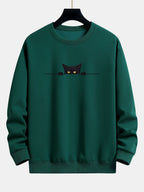 Men's Cat Graphic Sweatshirt