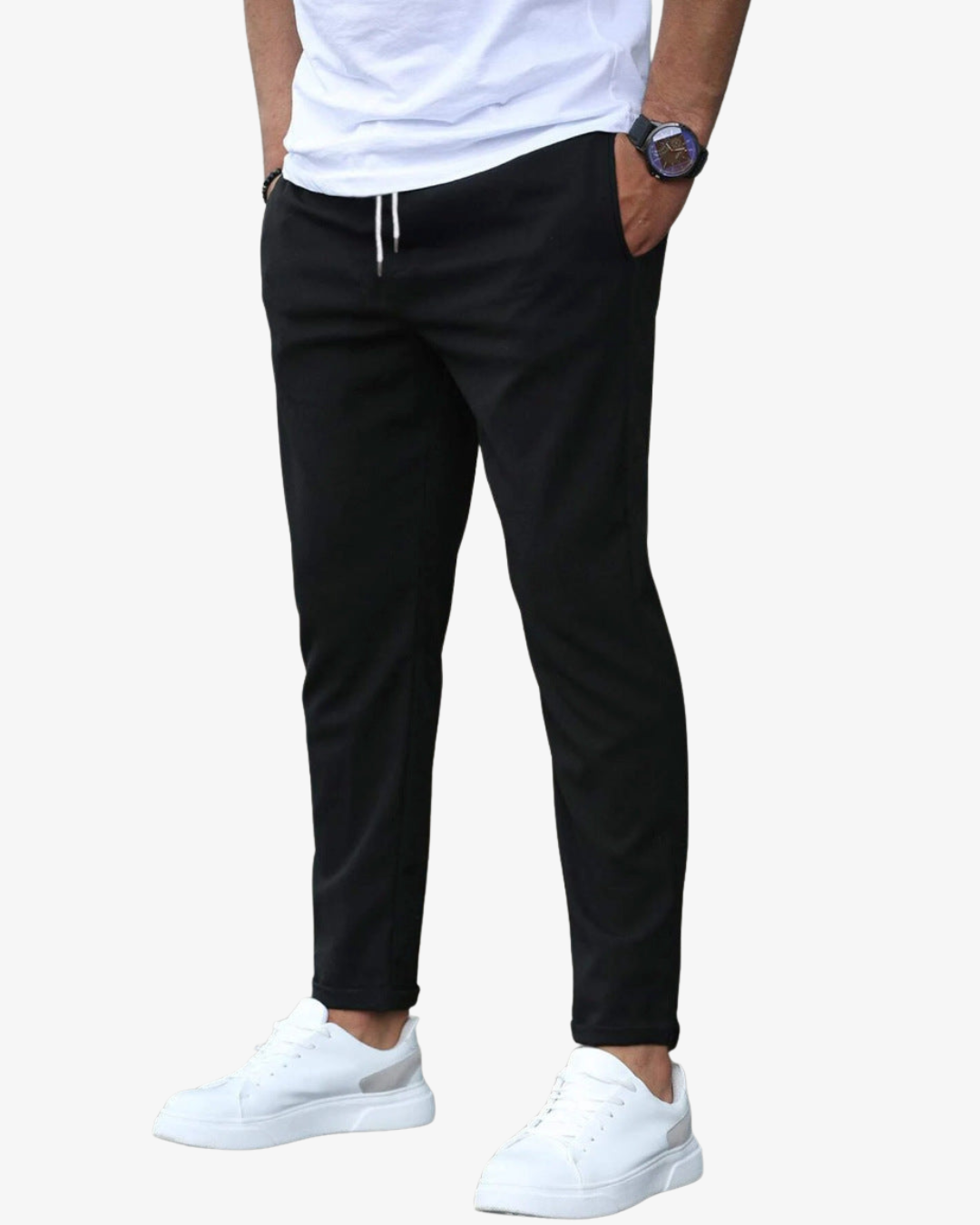 Men's Tapered Pants with Drawstring