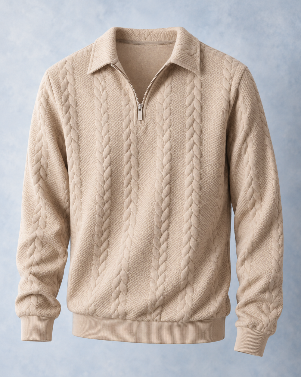 The Cable Zip Knit